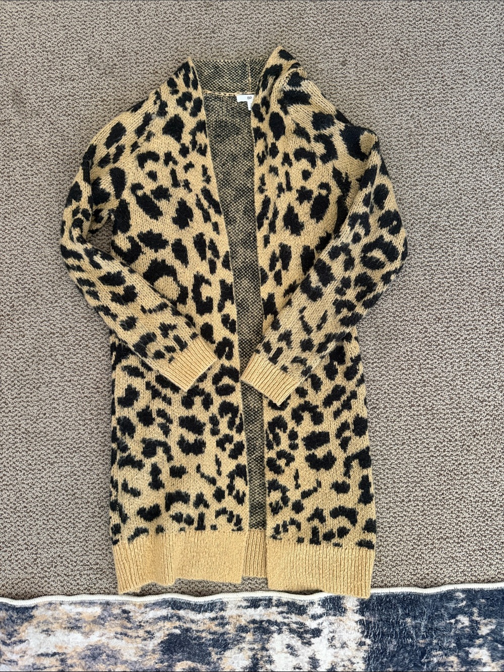 BP animal print open sweater - Picture 2 of 5